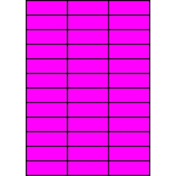 Etykiety A4 kolorowe 70x24,75 – różowe
