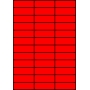 Etykiety A4 kolorowe 70x24,75 – czerwone fluorescencyjne