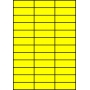 Etykiety A4 kolorowe 70x24,75 – żółte fluorescencyjne