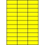 Etykiety A4 kolorowe 70x27 – żółte