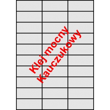 Etykiety A4 klej wzmocniony 70x29,7