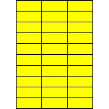 Etykiety A4 kolorowe 70x29,7 – żółte
