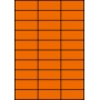 Etykiety A4 kolorowe 70x29,7 – pomarańczowe