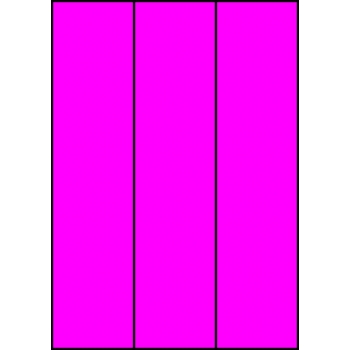 Etykiety A4 kolorowe 70x297 – różowe