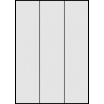 Etykiety samoprzylepne na arkuszach A4 - 70x297