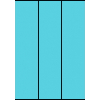 Etykiety A4 kolorowe 70x297 – niebieskie