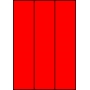 Etykiety A4 kolorowe 70x297 – czerwone fluorescencyjne