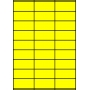 Etykiety A4 kolorowe 70x32 – żółte fluorescencyjne