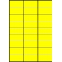 Etykiety A4 kolorowe 70x32 – żółte fluorescencyjne