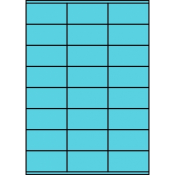 Etykiety A4 kolorowe 70x36 – niebieskie