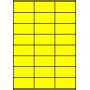 Etykiety A4 kolorowe 70x36 – żółte