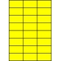 Etykiety A4 kolorowe 70x37 – żółte fluorescencyjne