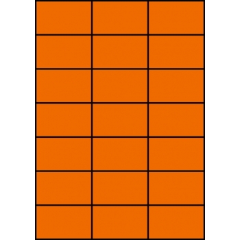 Etykiety A4 kolorowe 70x42,42 – pomarańczowe