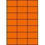 Etykiety A4 kolorowe 70x42,42 – pomarańczowe