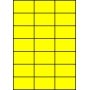 Etykiety A4 kolorowe 70x42,42 – żółte fluorescencyjne