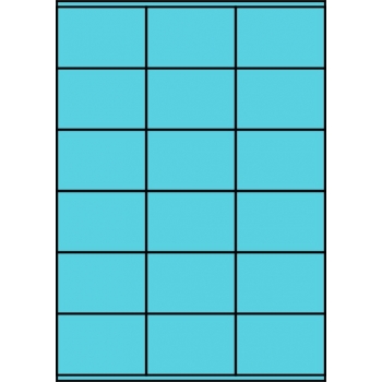 Etykiety A4 kolorowe 70x48 – niebieskie