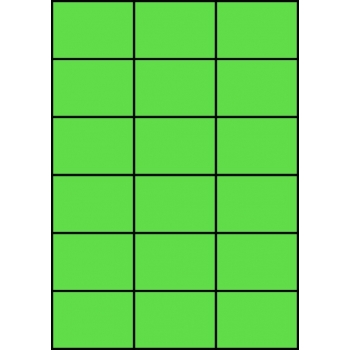 Etykiety A4 kolorowe 70x49,5 – zielone