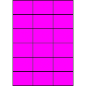 Etykiety A4 kolorowe 70x49,5 – różowe