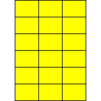 Etykiety A4 kolorowe 70x49,5 – żółte