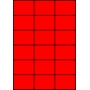 Etykiety A4 kolorowe 70x49,5 – czerwone fluorescencyjne