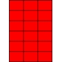Etykiety A4 kolorowe 70x49,5 – czerwone fluorescencyjne