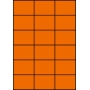 Etykiety A4 kolorowe 70x49,5 – pomarańczowe