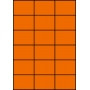 Etykiety A4 kolorowe 70x49,5 – pomarańczowe