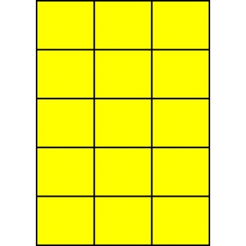 Etykiety A4 kolorowe 70x59,4 – żółte fluorescencyjne
