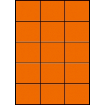 Etykiety A4 kolorowe 70x59,4 – pomarańczowe
