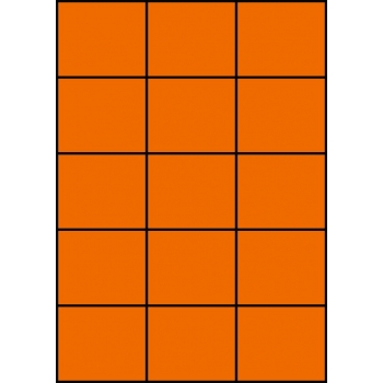Etykiety A4 kolorowe 70x59,4 – pomarańczowe
