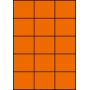 Etykiety A4 kolorowe 70x59,4 – pomarańczowe