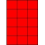 Etykiety A4 kolorowe 70x59,4 – czerwone fluorescencyjne