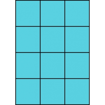 Etykiety A4 kolorowe 70x74 – niebieskie