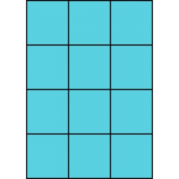 Etykiety A4 kolorowe 70x74 – niebieskie