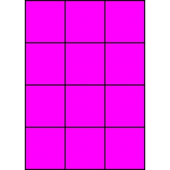 Etykiety A4 kolorowe 70x74 – różowe