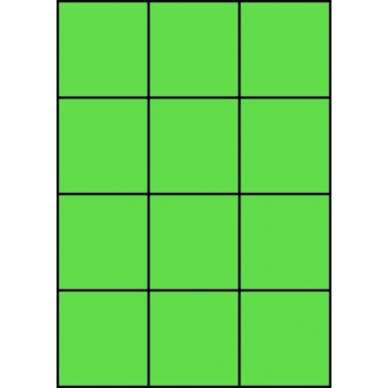 Etykiety A4 kolorowe 70x74 – zielone