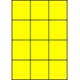 Etykiety A4 kolorowe 70x74 – żółte fluorescencyjne