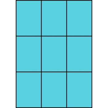 Etykiety A4 kolorowe 70x99 – niebieskie