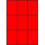 Etykiety A4 kolorowe 70x99 – czerwone fluorescencyjne