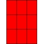 Etykiety A4 kolorowe 70x99 – czerwone fluorescencyjne
