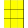 Etykiety A4 kolorowe 70x99 – żółte fluorescencyjne