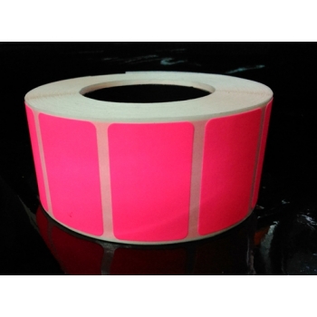 Etykieta kolorowa 32x20 FLUOR RÓŻOWY
