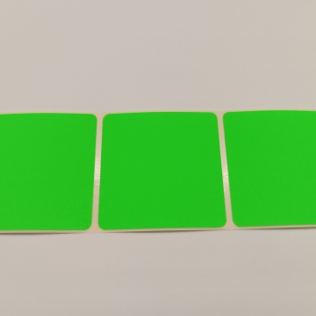 Etykieta kolorowa 50x50 FLUOR ZIELONY