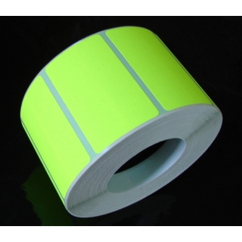 Etykieta kolorowa 50x30 FLUOR ŻÓŁTY