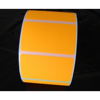 Etykieta kolorowa 58x40 FLUOR POMARAŃCZOWY